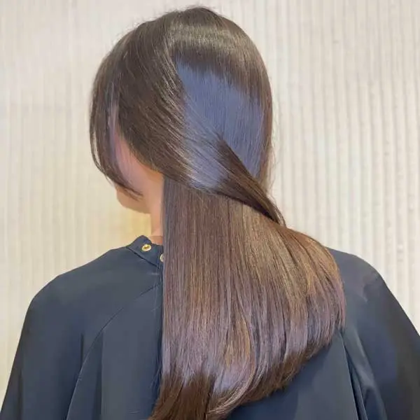 Keratina aplicada en peluquería