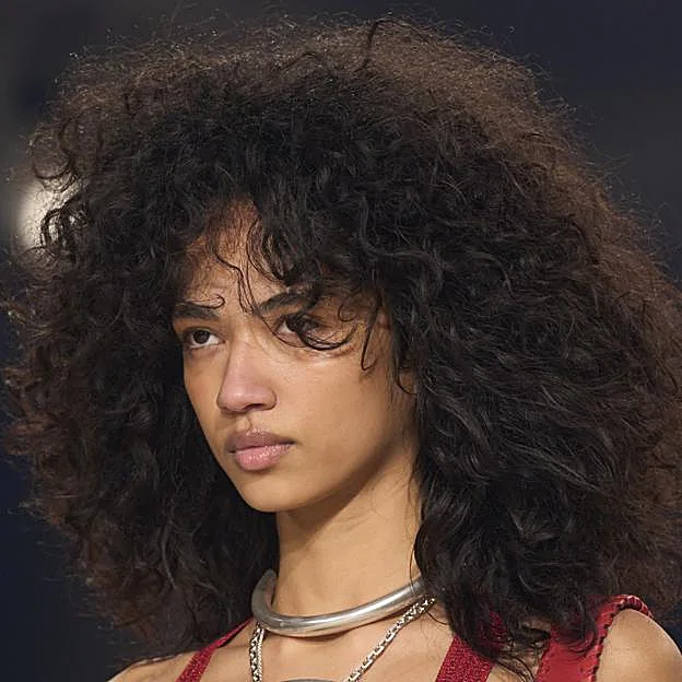 Tratamiento en la peluquería sobre pelo rizado en mujeres